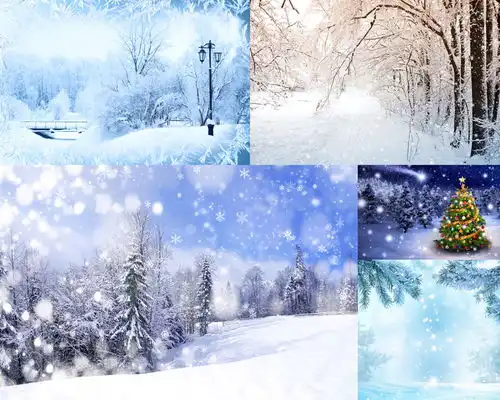 冬天下雪风景拍摄高清图片