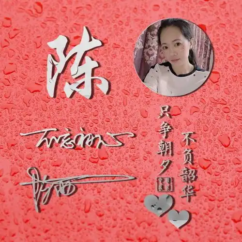 你的微信头像多久没换了,36张新款唯美姓氏签名头像,快来看