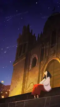 夜景星空城堡建筑动漫h5背景背景图片素材免费下载jpg格式10801920像素熊猫办公