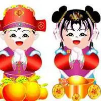 传统拜年娃娃情侣头像微信头像图片大全
