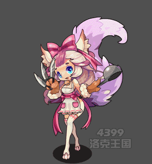 洛克王国厨娘妲己图片战斗动图