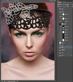 photoshop时尚妆容片商业后期修图调色教程