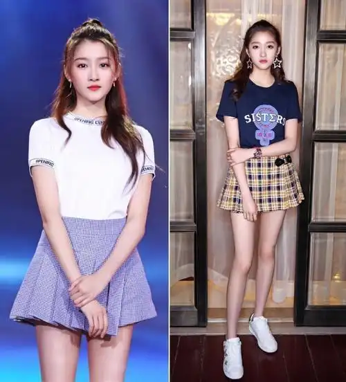 关晓彤身材真好,短衬衫搭小白裤时尚轻熟显高,小个子也能驾驭