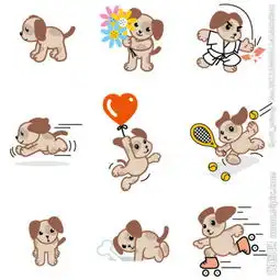 求一个小狗卡通萌的图片