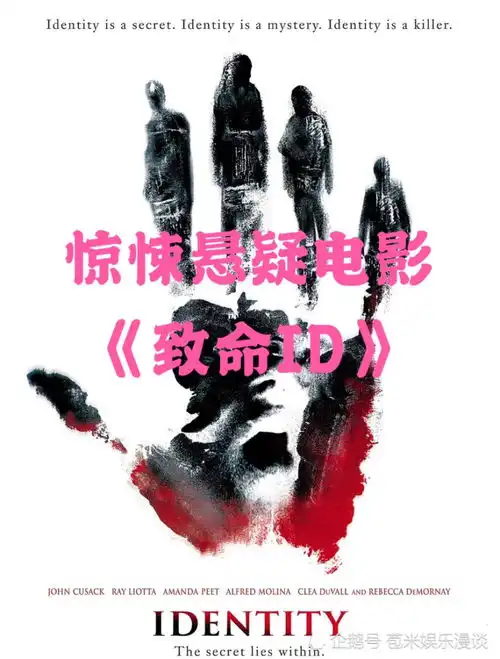 豆瓣8.8分,惊悚悬疑电影推荐致命id,节奏紧凑,高能反转