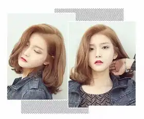让桃花运快点来的唯美韩式烫发