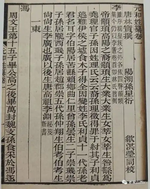 太原这五大姓氏非同小可,您在其中吗