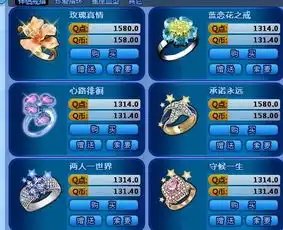 旋舞新版舞团小卖部里的伴侣戒指多少钱