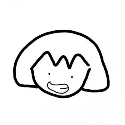 白底头像小可爱小图案萌萌哒白底卡通简洁头像