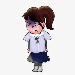 女孩囧手绘插画psd图片素材其他格式下载动漫人物大全