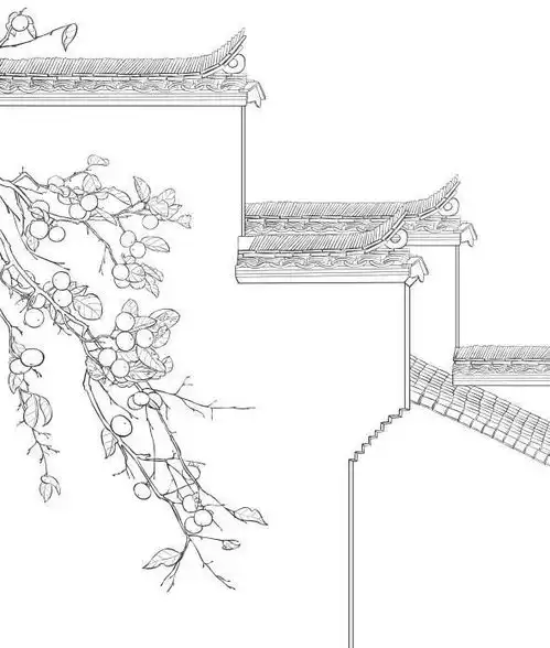 古风创作缺素材豪华古风手绘线稿素材库,800案例任你选