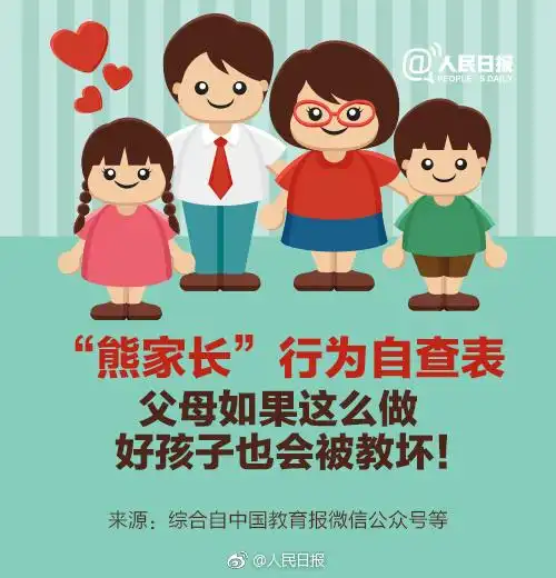 人民日报告诉家长这10种行为以及9种父母容易把孩子教坏,收藏