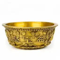 纯铜家居特大号聚宝盆,纯铜聚宝盆摆件,高档气派,寓意极美