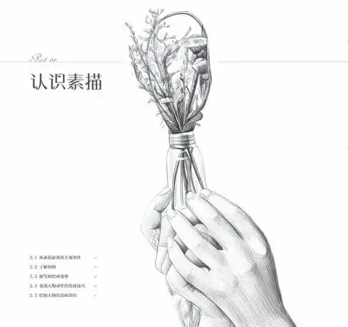 女孩绘清新美少女素描自学教程
