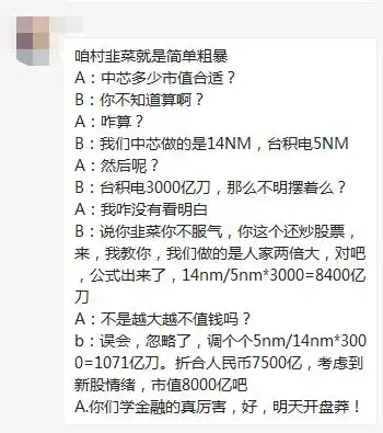480亿成交量这波分析师韭菜太热情中芯国际ko茅台呼声响起会成为下个中石油吗投资者请冷静