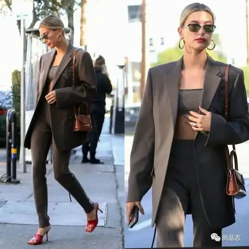 宽肩西装的n种时髦穿法