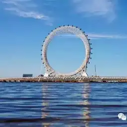 68元人潍坊欢乐海沙滩冲浪渤海之眼摩天轮休闲一日游每周二四六日发团