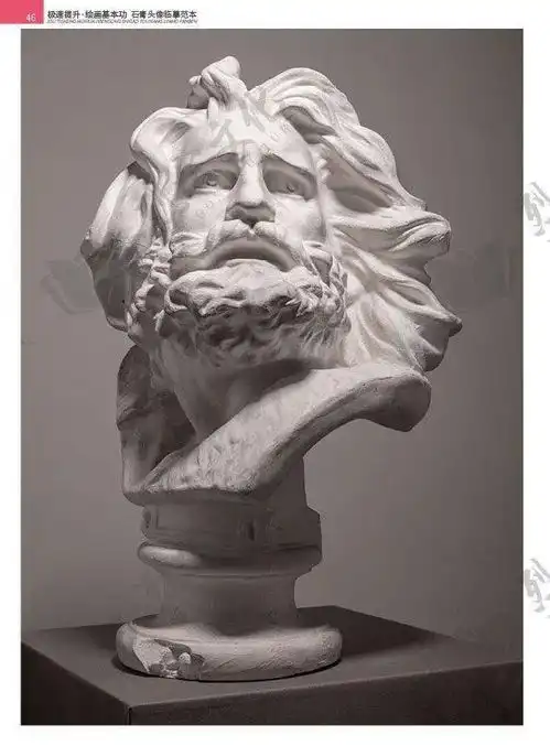 石膏像极速提升绘画基本功石膏头像临本适合零基础入门,详细基础讲解全面局部讲解示范从结构到完整稿步骤示范,实用易学