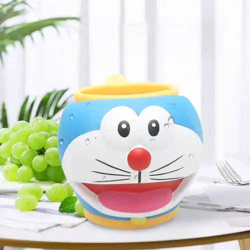 儿童水杯立体卡通造型牙刷杯塑料杯仿摔创意可爱宝宝漱口杯食品级