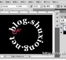 ps怎么把文字做成环绕的