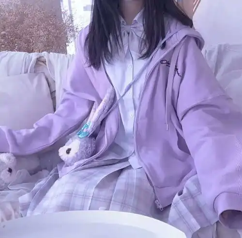 紫色系女头jk头像可爱头像大全
