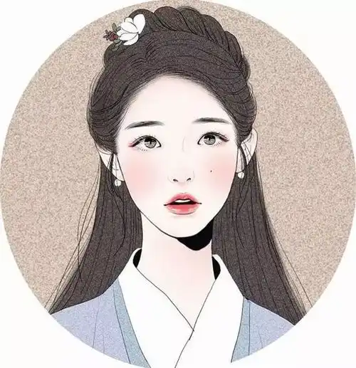 好好看的插画小姐姐头像,创意插画高清手机壁纸图片