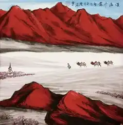 苍凉雄浑唯美悲壮著名画家许晓鸿笔下的西部美景欣赏