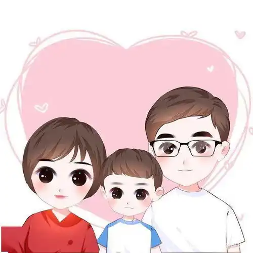 唯美全家福,一家三口四口五口微信头像