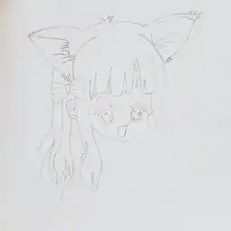 动漫素描画铅笔画女生图片欣赏,快来收图