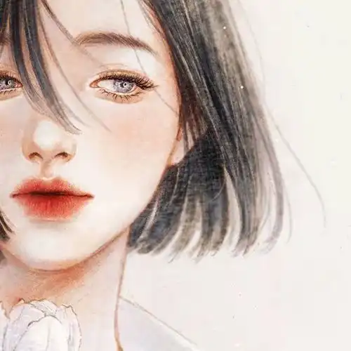 精选火爆抖音的100张头像,手绘插画复古港风欧美清新文艺唯美古风5大系列等着你来换