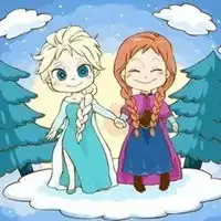 冰雪奇缘q版图片卡通精美冰雪奇缘q版图片