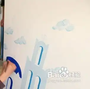 地中海式手绘墙画全过程