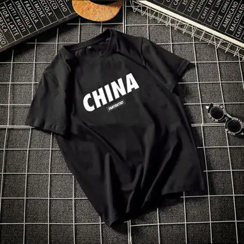 2019夏国潮嘻哈加肥大码潮牌短袖t恤男学生情侣韩版宽松潮流半袖