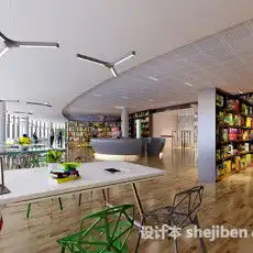 图书馆3d模型下载