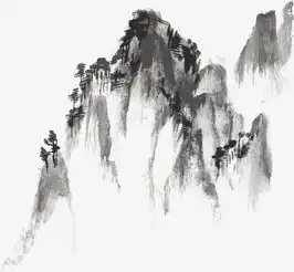 水墨画山png图片素材免费下载ai格式472436像素熊猫办公