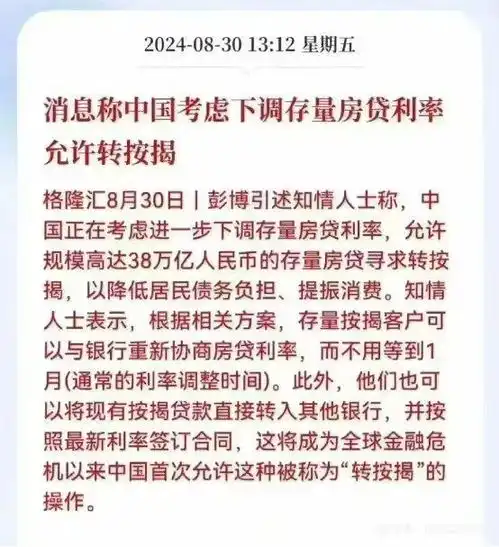 存量房贷利率,要降了
