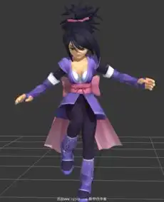 日式风格全套主角3dmax带全套动画