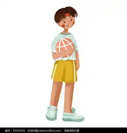 小男孩和小狗卡通名片psd素材免费下载红动网