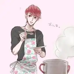 二次元世界里的小鲜肉男生插画图片