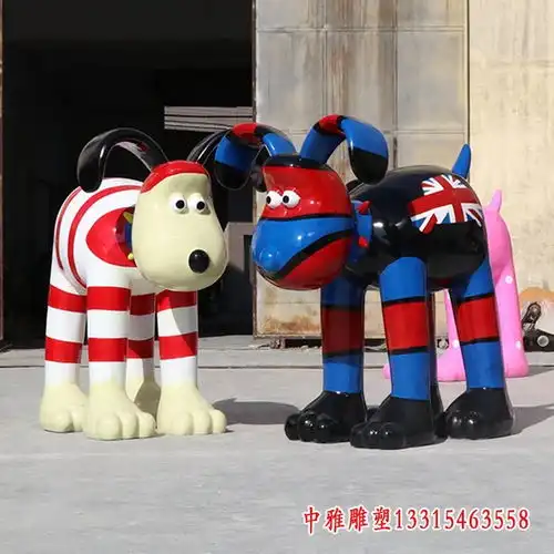 玻璃钢卡通狗雕塑忻州玻璃钢卡通狗雕塑中雅雕塑