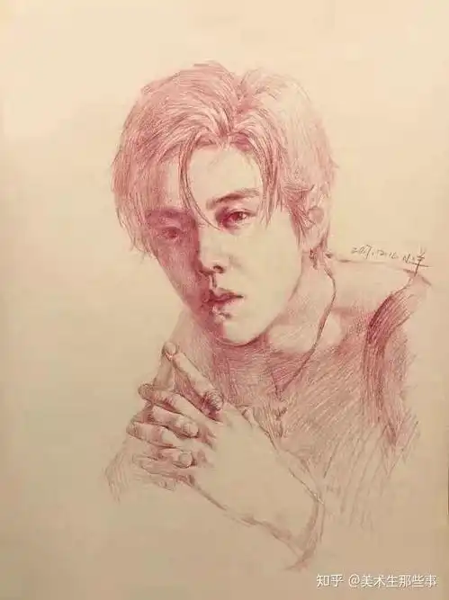 以前的画,那个时候还是一个刚从速写老师转到素描老师的过渡阶段素描头像速写头像美术生