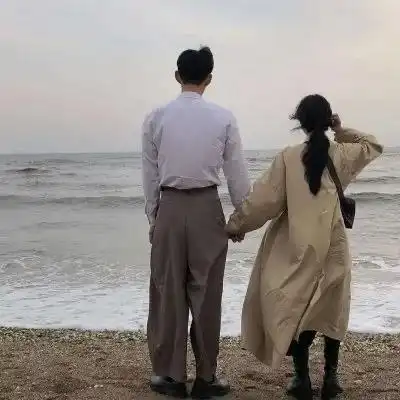 情侣头像眸若灿星,容似桃花,山山水水,不过如此