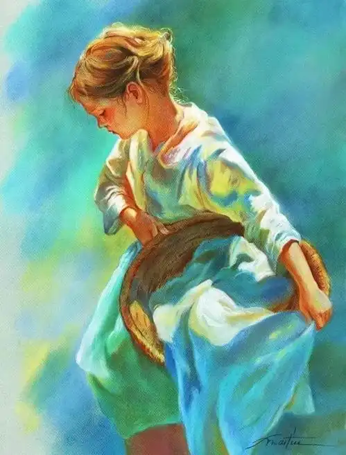 光让人间充满精彩西班牙画家福斯蒂诺马丁的水彩画