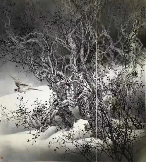 黄文斌北派风貌师恩钊北派山水工作室师生展