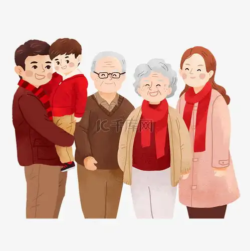 全家福照片合照新年合影春节素材图片免费下载千库网