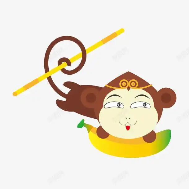 卡通扁平孙悟空矢量图设计图片免费下载页面网页平面电商创意素材卡通香蕉素材