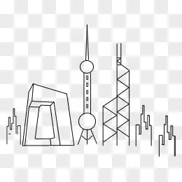 线条建筑图片素材免费线条建筑png设计图片大全图精灵