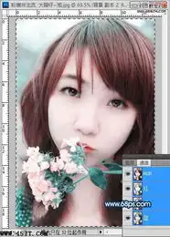 photoshop调色磨皮美化教程粉蓝色美女照片