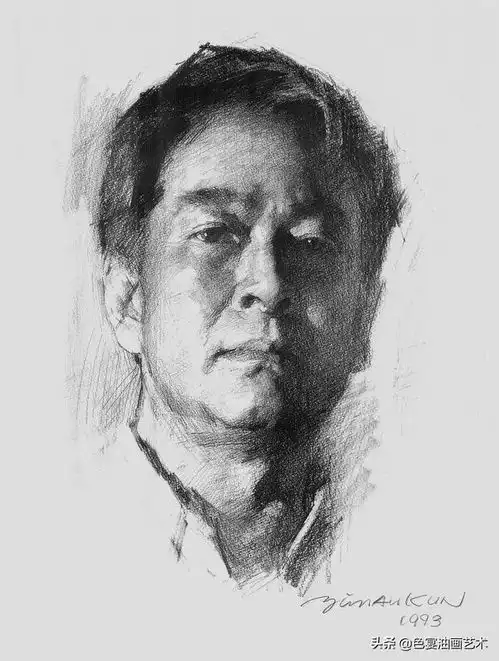 冉茂芹素描头像人物肖像作品