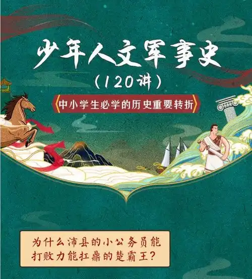 少年人文军事史120讲,适合4到12岁学生